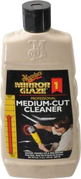 Mirror Glaze - Automotive Medium Cut Cleaner - 16 oz Bottle - Exact Tool & Supply