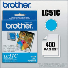 Brother - Cyan Ink Cartridge - Use with Brother DCP-130C, 330C, 350C, intelliFAX-1860C, 1960C, 2480C, 2580C, MFC-230C, 240C, 440CN, 465CN, 665CW, 685CW, 845CW, 885CW, 3360C - Exact Tool & Supply