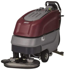 Minuteman - 26" Cleaning Width, Electric Floor Scrubber - 0.60 (Vacuum) & 0.75 (Brush) hp, 180 RPM, 65" Water Lift, 19 Gal Tank Capacity, Series E26 - Exact Tool & Supply