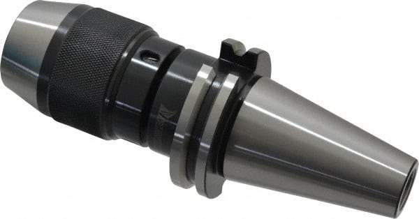 Interstate - DV40, 0 to 1/2" Capacity, Tapered Mount Drill Chuck - Keyless - Exact Tool & Supply