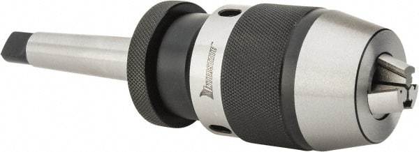 Interstate - 2MT, 1/64 to 1/2" Capacity, Integral Shank Drill Chuck - Keyless, Taper Shank, 50.5mm Sleeve Diam - Exact Tool & Supply