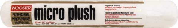 Wooster Brush - 3/4" Nap, 18" Wide Paint Roller - Semi-Rough to Rough Texture, Microfiber - Exact Tool & Supply
