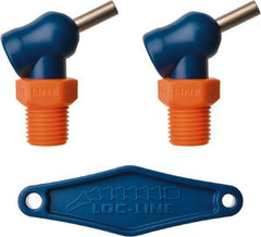 Loc-Line - 1/4" Hose Inside Diam x 5/32" Nozzle Diam, High-Pressure Coolant Hose Nozzle - NPT, for Use with Loc-Line Modular Hose System, 2 Pieces - Exact Tool & Supply