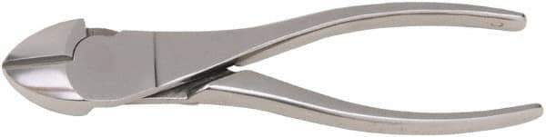 Aven - 7" OAL, 12 AWG Capacity, Diagonal Cutter - 3/4" Jaw Length x 5/8" Jaw Width, Oval Head, Stainless Steel Handle - Exact Tool & Supply