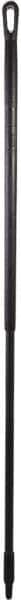 Vikan - 59 x 1-1/4" Fiberglass Squeegee Handle - European Threaded Connection, Black - Exact Tool & Supply