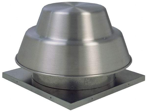 Fantech - 8" Blade, 414 CFM, Direct Drive Centrifugal Roof Exhauster - 1/25 hp, Open Dripproof Enclosure, Downdraft Style, Single Phase, 115 Volts - Exact Tool & Supply