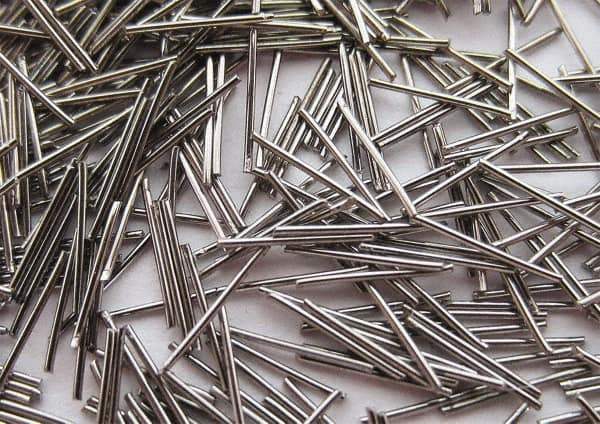 Raytech - Steel Carrier, Steel Abrasive, Wet Polishing Tumbling Media - Rod Shape - Exact Tool & Supply