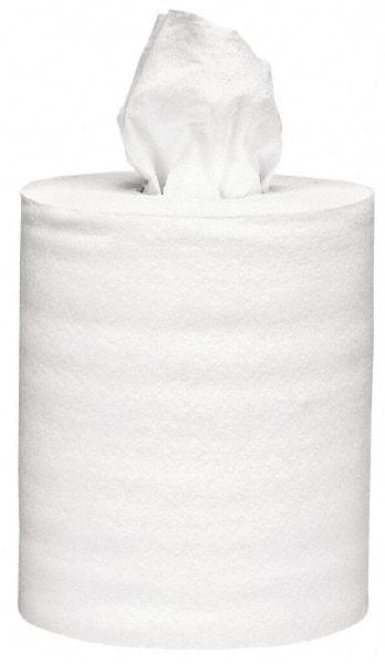 Scott - Center Pull Roll of 1 Ply White Paper Towels - 8" Wide - Exact Tool & Supply