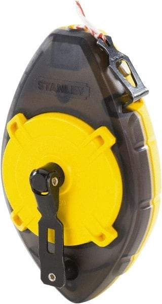 Stanley - 100' Long Chalk Reel - Yellow & Black, Includes Chalk Reel - Exact Tool & Supply