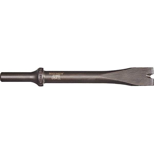 Mayhew - 1/2" Head Width, 6-1/4" OAL, Slotting Tool Chisel - Round Drive, Round Shank, Steel - Exact Tool & Supply