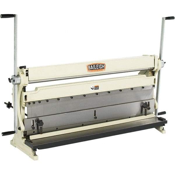 Baileigh - Combination Roller, Shear & Brake Machines Maximum Mild Steel Shearing Capacity (Gauge): 20 Maximum Mild Steel Bending Capacity (Gauge): 20 - Exact Tool & Supply