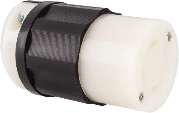 Leviton - 120/208 VAC, 30 Amp, NonNEMA Configuration, Industrial Grade, Self Grounding Connector - 3 Phase, 4 Poles, 0.595 to 1.15 Inch Cord Diameter - Exact Tool & Supply