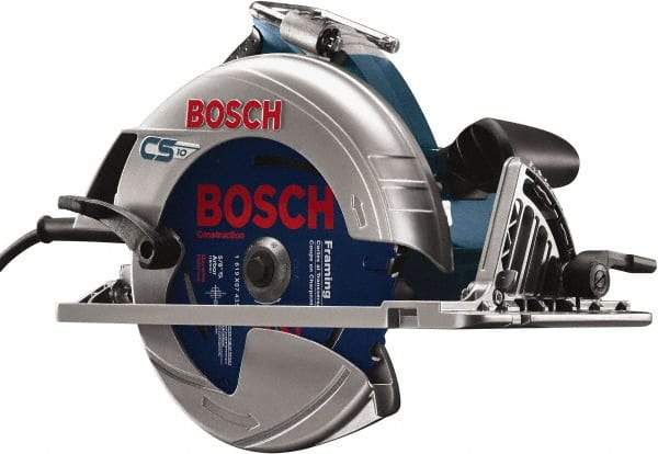 Bosch - 15 Amps, 7-1/4" Blade Diam, 5,600 RPM, Electric Circular Saw - 7-1/4" Arbor Hole, Left Blade - Exact Tool & Supply