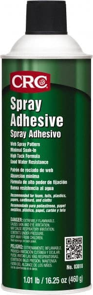 CRC - 24 oz Aerosol White Spray Adhesive - Exact Tool & Supply