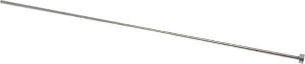 Gibraltar - 3/32" Pin Diam, 1/4" Head Diam x 1/8" Head Height, 8" OAL, Straight Ejector Pin - Steel, 7-7/8" Pin Length - Exact Tool & Supply