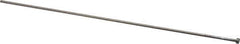 Gibraltar - 1/8" Pin Diam, 1/4" Head Diam x 1/8" Head Height, 12" OAL, Straight Ejector Pin - Steel, 11-7/8" Pin Length - Exact Tool & Supply
