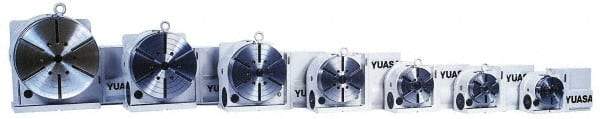 Yuasa - 2 Spindle, 100 Max RPM, 5.12" Table Diam, 1 hp, Horizontal & Vertical CNC Rotary Indexing Table - 30 kg (66 Lb) Max Horiz Load, 104.9mm Centerline Height - Exact Tool & Supply