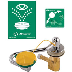 Haws - 13" Wide x 6" High, Faucet Mount, Plastic Bowl, Eye & Face Wash Station - 6" Inlet, 2.5 GPM Flow Rate - Exact Tool & Supply