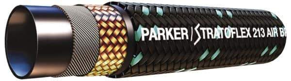 Parker - -6 Hose Size, 5/16" ID x 0.62" OD, 1,500 psi Work Pressure Hydraulic Hose - 770" Long Coil, 1-1/4" Radius, Synthetic Rubber, -50°F to 302°F - Exact Tool & Supply