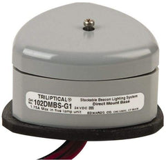 Edwards Signaling - Flashing and Steady, Stackable Tower Light Base Unit - 24 VDC, 1.75 Amp, IP54, IP65 Ingress Rating, 3R, 4X NEMA Rated, Panel Mount - Exact Tool & Supply