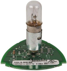 Edwards Signaling - Incandescent Lamp, Clear, Steady, Stackable Tower Light Module - 120 VAC, 0.08 Amp, IP54, IP65 Ingress Rating, 3R, 4X NEMA Rated, Panel Mount, Pipe Mount - Exact Tool & Supply