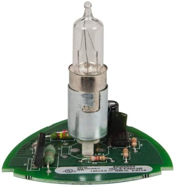Edwards Signaling - Halogen Lamp, Clear, Flashing, Stackable Tower Light Module - 120 VAC, 0.11 Amp, IP54, IP65 Ingress Rating, 3R, 4X NEMA Rated, Panel Mount, Pipe Mount - Exact Tool & Supply