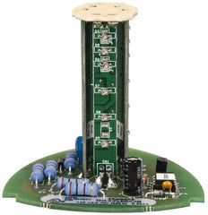 Edwards Signaling - LED Lamp, Amber, Flashing, Stackable Tower Light Module - 120 VAC, 0.02 Amp, IP54, IP65 Ingress Rating, 3R, 4X NEMA Rated, Panel Mount, Pipe Mount - Exact Tool & Supply