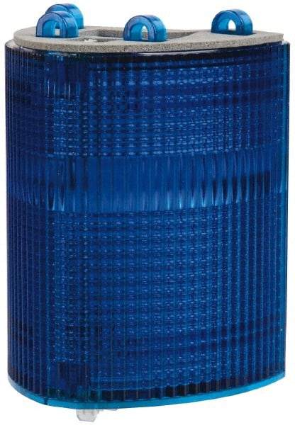 Edwards Signaling - Blue, Panel and Pipe Mount, Visible Signal Replacement Lens Housing - 3R, 4X NEMA Rated, For Use with 102 Series Stacklights - Exact Tool & Supply