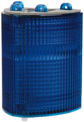 Edwards Signaling - Blue, Panel and Pipe Mount, Visible Signal Replacement Lens Housing - 3R, 4X NEMA Rated, For Use with 102 Series Stacklights - Exact Tool & Supply
