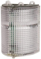 Edwards Signaling - Clear, Panel and Pipe Mount, Visible Signal Replacement Lens Housing - 3R, 4X NEMA Rated, For Use with 102 Series Stacklights - Exact Tool & Supply