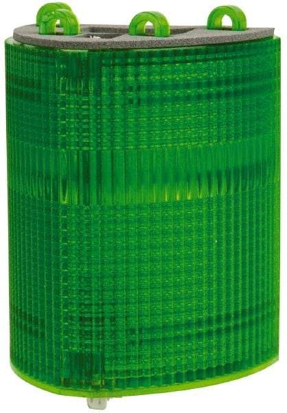 Edwards Signaling - Green, Panel and Pipe Mount, Visible Signal Replacement Lens Housing - 3R, 4X NEMA Rated, For Use with 102 Series Stacklights - Exact Tool & Supply