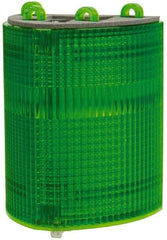 Edwards Signaling - Green, Panel and Pipe Mount, Visible Signal Replacement Lens Housing - 3R, 4X NEMA Rated, For Use with 102 Series Stacklights - Exact Tool & Supply