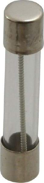 Cooper Bussmann - 250 VAC, 32 VDC, 0.75 Amp, Time Delay Miniature Glass Fuse - 1-1/4" OAL, 1/4" Diam - Exact Tool & Supply