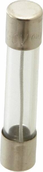Cooper Bussmann - 250 VAC, 32 VDC, 0.4 Amp, Time Delay Miniature Glass Fuse - 1-1/4" OAL, 1/4" Diam - Exact Tool & Supply