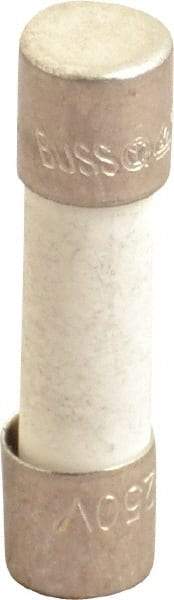 Cooper Bussmann - 250 VAC, 32 VDC, 3.15 Amp, Time Delay Miniature Ceramic Fuse - 20mm OAL, 5mm Diam - Exact Tool & Supply
