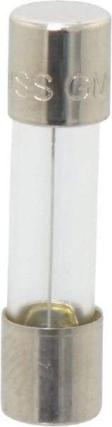 Cooper Bussmann - 250 VAC, 32 VDC, 3 Amp, Time Delay Miniature Glass Fuse - 20mm OAL, 10 at 125 V kA Rating, 5mm Diam - Exact Tool & Supply