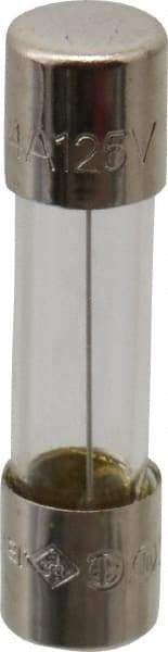Cooper Bussmann - 125 VAC, 32 VDC, 4 Amp, Time Delay Miniature Glass Fuse - 20mm OAL, 10 at AC kA Rating, 5mm Diam - Exact Tool & Supply