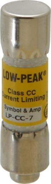 Cooper Bussmann - 150 VDC, 600 VAC, 7 Amp, Time Delay General Purpose Fuse - Fuse Holder Mount, 1-1/2" OAL, 20 at DC, 200 at AC (RMS) kA Rating, 13/32" Diam - Exact Tool & Supply
