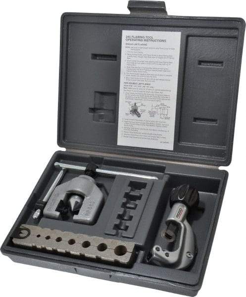 Ridgid - 3/16 to 5/8" Pipe Capacity, Flaring Tools & Tube Expanders - Cuts Soft Copper, Aluminum, Brass & Mild Steel - Exact Tool & Supply