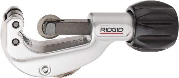 Ridgid - 1/8" to 1-1/8" Pipe Capacity, Enclosed Feed Tubing Cutter - Cuts Copper, Aluminum, Brass, 6" OAL - Exact Tool & Supply