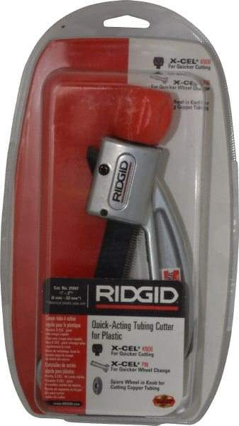 Ridgid - 1/4" to 2" Pipe Capacity, Tube Cutter - Cuts Plastic - Exact Tool & Supply