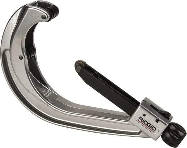 Ridgid - 4" to 6-5/8" Pipe Capacity, Quick Acting Tube Cutter - Cuts Copper, Aluminum, Brass, 12" OAL - Exact Tool & Supply