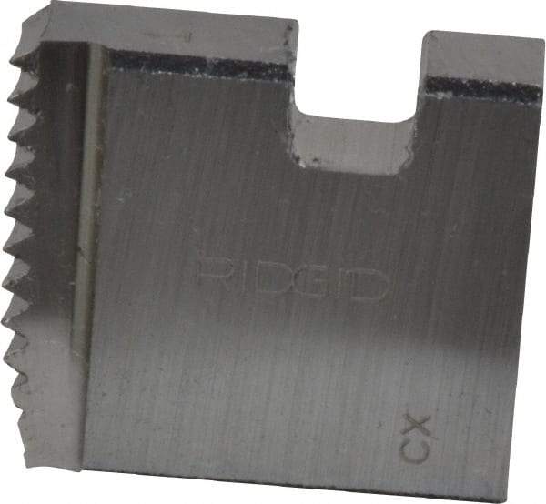 Ridgid - 2 - 11-1/2 NPT, Right Hand, Alloy Steel, Pipe Threader Die - Ridgid OO-R, 11-R, 12-R, O-R, 11-R Ratchet Threaders or 30A, 31A 3-Way Pipe Threaders Compatibility - Exact Tool & Supply