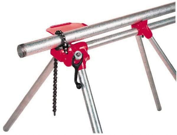 Ridgid - 1/8" to 5" Pipe Capacity, Top Screw Stand Chain Vise - Exact Tool & Supply