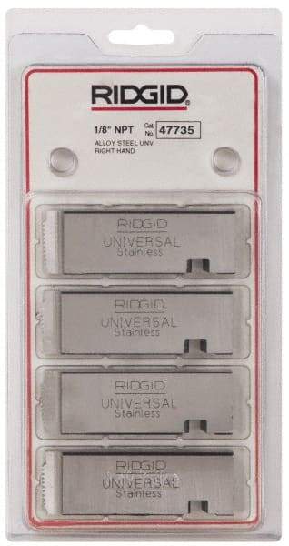 Ridgid - 1/8-27 NPT Thread, 12° Hook Angle, Right Hand, Alloy Steel Pipe Chaser - Ridgid 504A, 711, 713, 811A, 815A, 816, 817, 842 Compatibility - Exact Tool & Supply