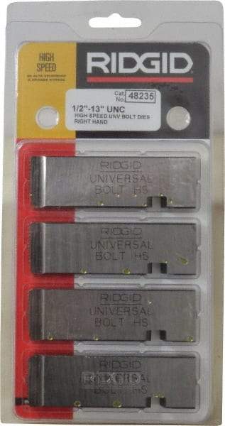 Ridgid - 1/2-13 UNC Thread, 0° Hook Angle, Right Hand High Speed Steel Chaser - Ridgid 504A, 711, 811A, 815A, 816, 817, 911 Compatibility - Exact Tool & Supply