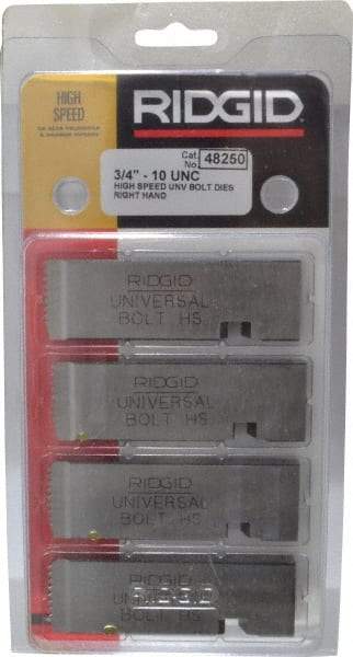 Ridgid - 3/4-10 UNC Thread, 0° Hook Angle, Right Hand High Speed Steel Chaser - Ridgid 504A, 711, 811A, 815A, 816, 817, 911 Compatibility - Exact Tool & Supply