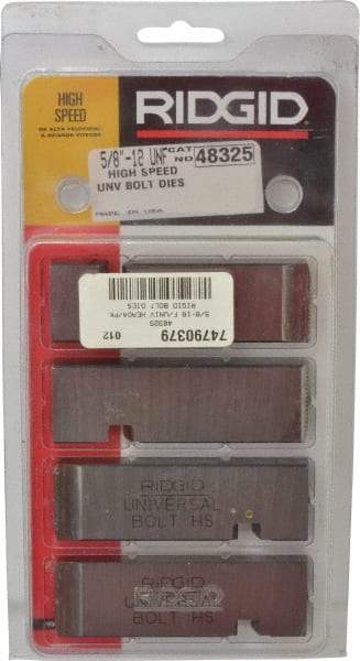 Ridgid - 5/8-18 UNF Thread, 0° Hook Angle, Right Hand High Speed Steel Chaser - Ridgid 504A, 711, 811A, 815A, 816, 817, 911 Compatibility - Exact Tool & Supply