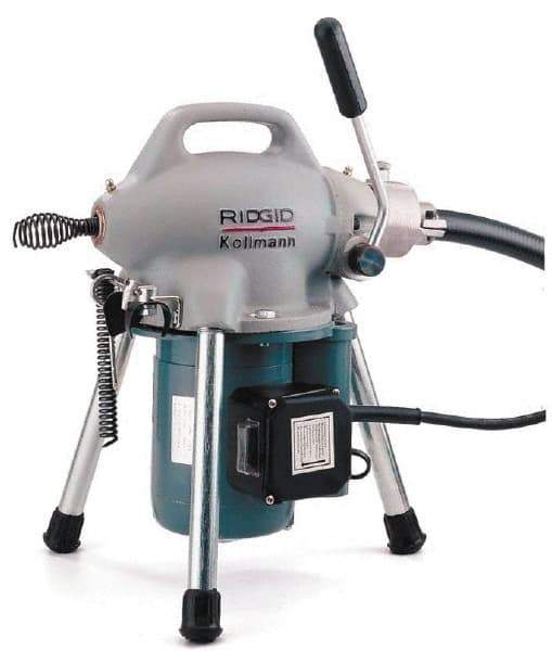 Ridgid - Electric Battery Drain Cleaning Machine - For 3/4" to 4" Pipe, 400 Max RPM - Exact Tool & Supply