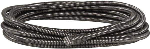 Ridgid - 3/8" x 25' Drain Cleaning Machine Cable - Inner Core Male Cping, 3/4" to 4" Pipe, Use with Models K50, K60SP & K75 A/B - Exact Tool & Supply
